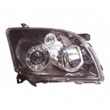 Toyota Avensis 2006-2009 Black Inner Halogen Head Lamp Unit Driver Side
